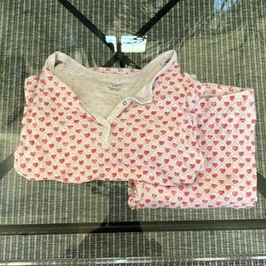 Women’s roller rabbit pink heart pajama set